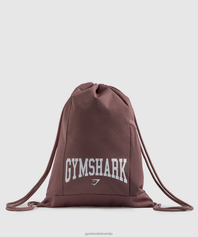 kolegijska telovadna vreča uniseksGymshark prašno bordo J00L21073