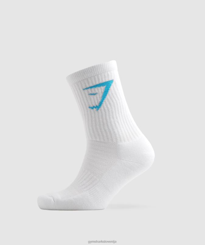 crew sock 1pk uniseksGymshark bela/modra J00L21085