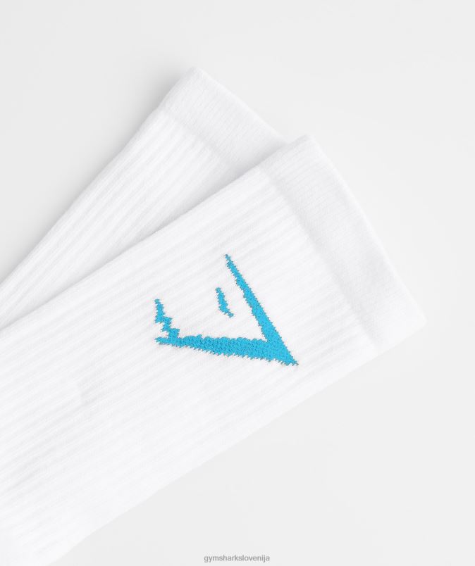 crew sock 1pk uniseksGymshark bela/modra J00L21085