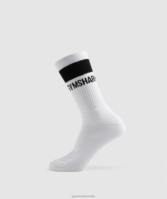 premium crew sock 1pk uniseksGymshark bela/črna J00L21094