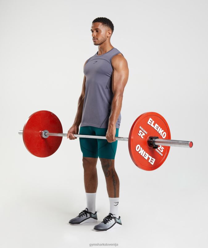 315 brezšivni rezervoar moškiGymshark živo srebro vijolično/črno J00L2967