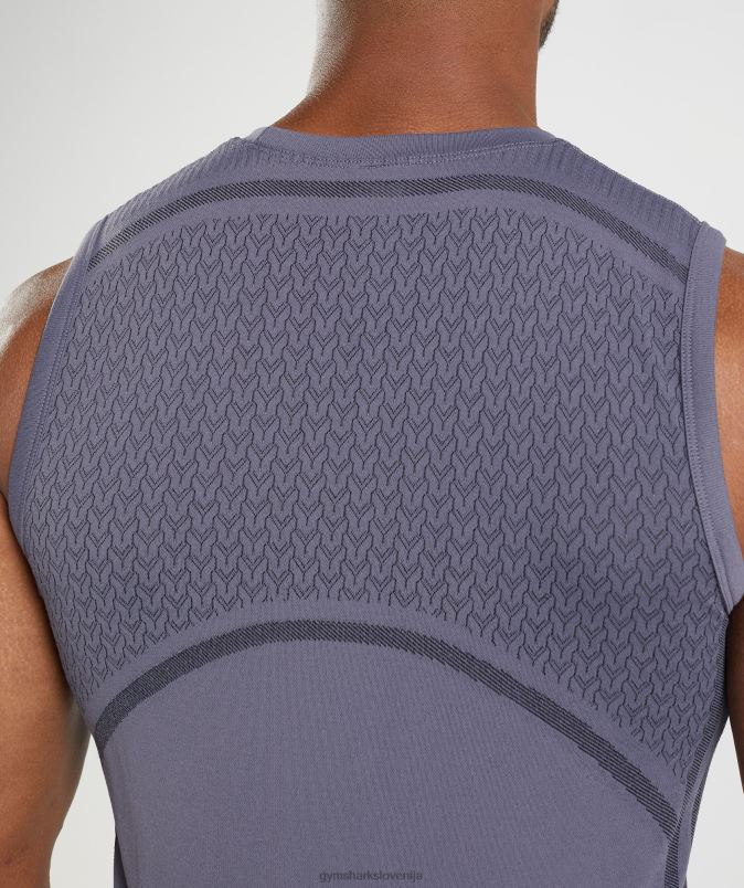 315 brezšivni rezervoar moškiGymshark živo srebro vijolično/črno J00L2967