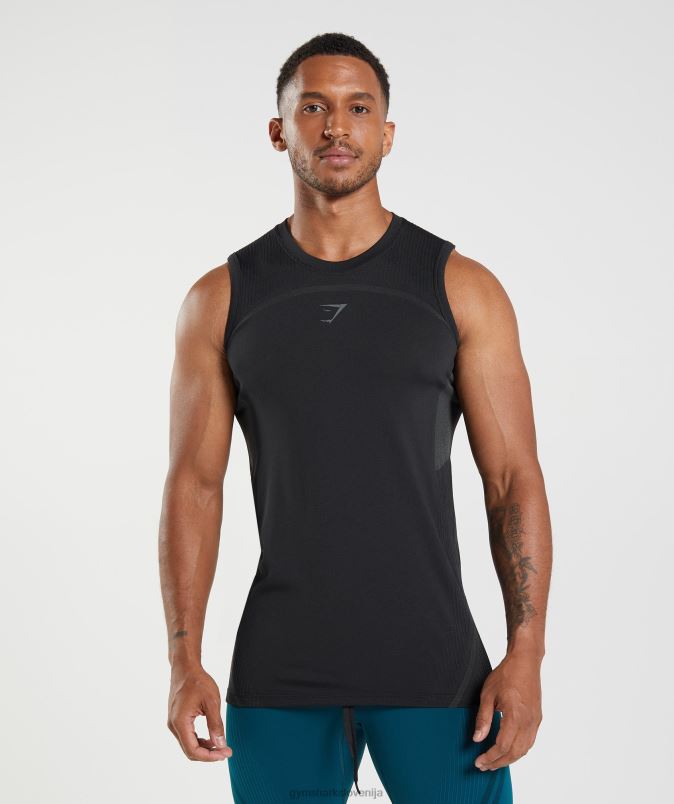 315 brezšivni rezervoar moškiGymshark Črna J00L2911