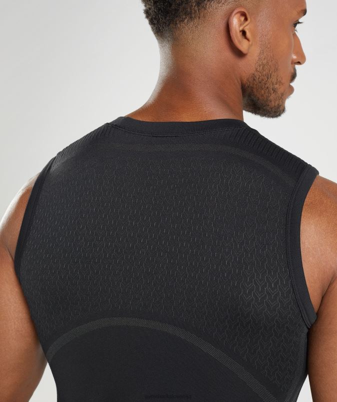 315 brezšivni rezervoar moškiGymshark Črna J00L2911