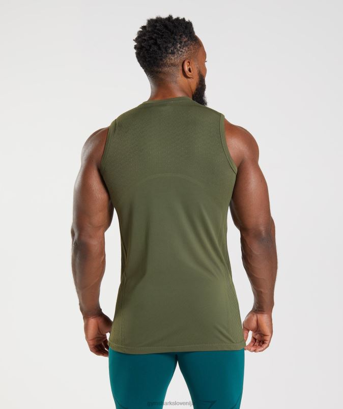 315 brezšivni rezervoar moškiGymshark sredica olivno/močvirsko zelena J00L2894
