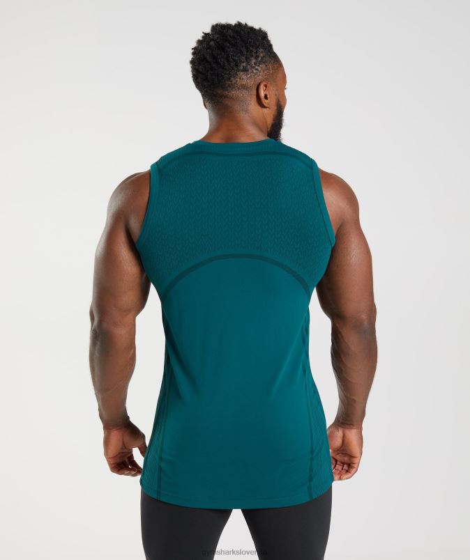 315 brezšivni rezervoar moškiGymshark zimsko modra/črna J00L2926