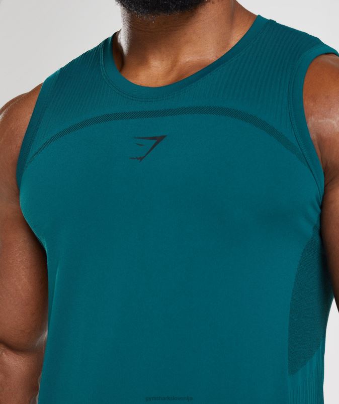 315 brezšivni rezervoar moškiGymshark zimsko modra/črna J00L2926