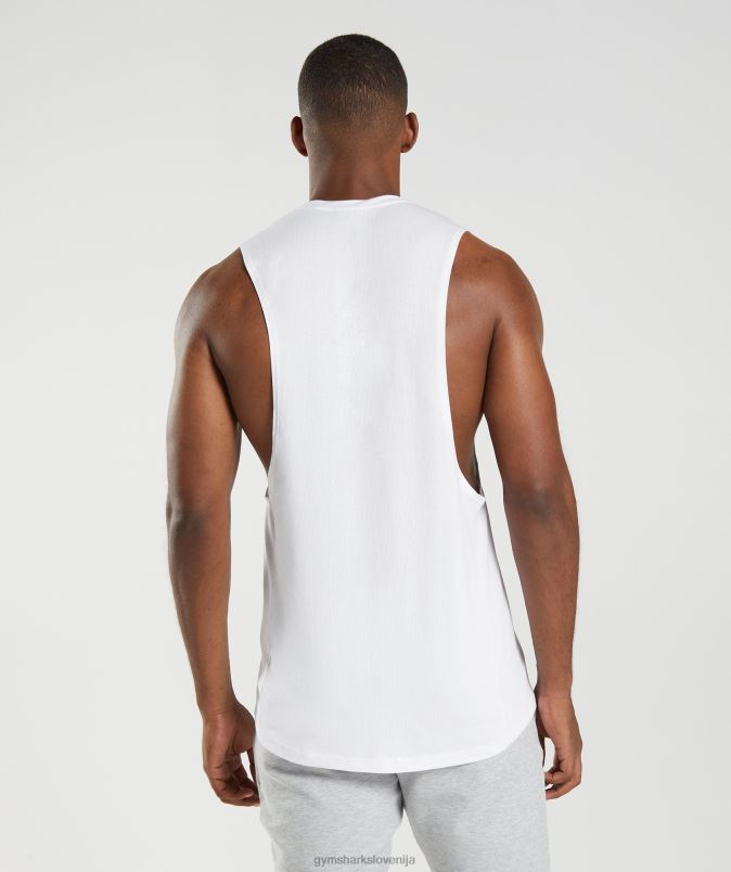 React drop arm tank moškiGymshark bela J00L2883