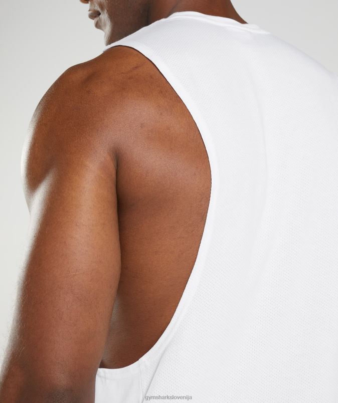 React drop arm tank moškiGymshark bela J00L2883