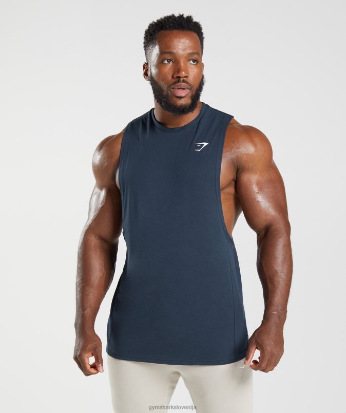 React drop arm tank moškiGymshark mornarica J00L2889