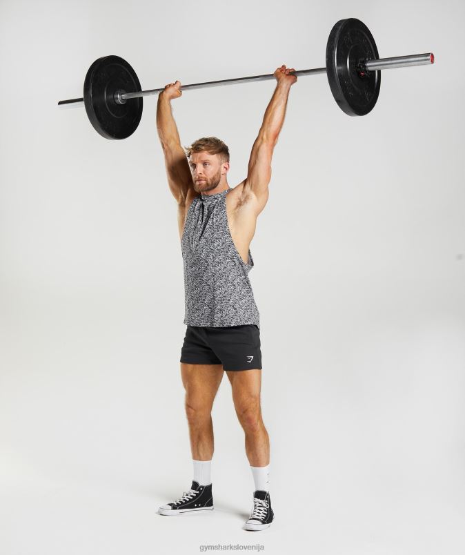 React drop arm tank moškiGymshark oniks siva J00L2968