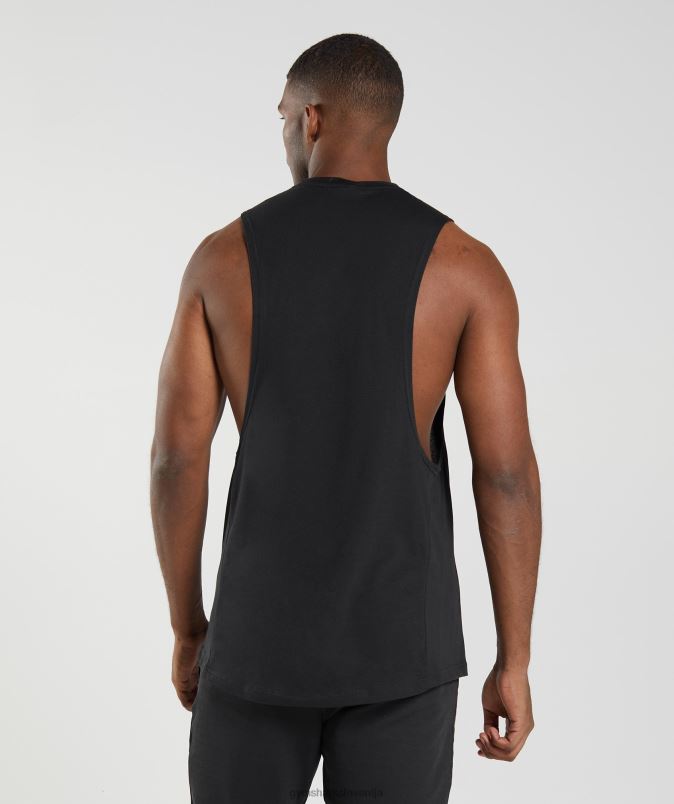 React drop arm tank moškiGymshark Črna J00L2885