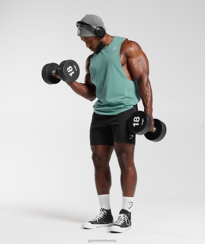 React drop arm tank moškiGymshark črnilo teal J00L2973