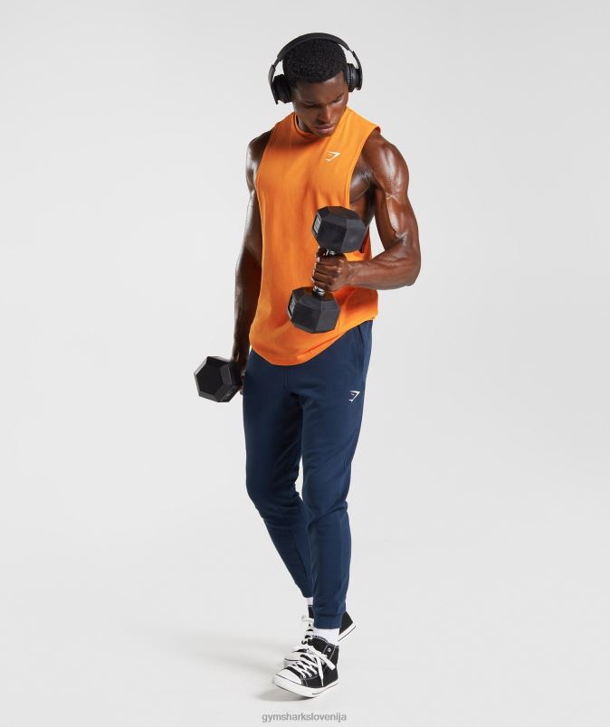 React drop arm tank moškiGymshark sončna oranžna J00L2948