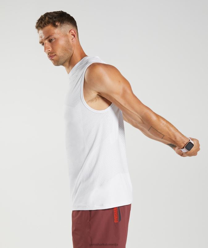 apex brezšivni rezervoar moškiGymshark bela/svetlo siva J00L2899