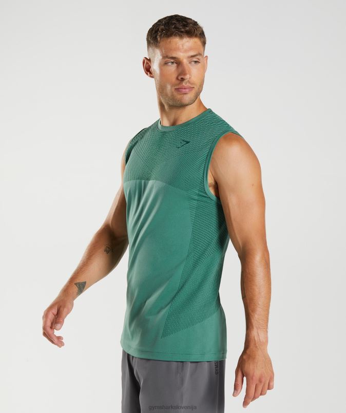 apex brezšivni rezervoar moškiGymshark hoya zelena/gozdna zelena J00L2910