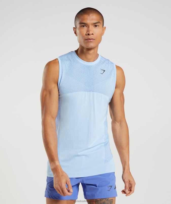 apex brezšivni rezervoar moškiGymshark laneno modra/dvorno modra J00L2938
