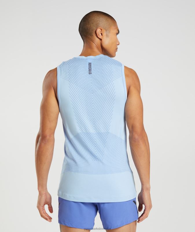 apex brezšivni rezervoar moškiGymshark laneno modra/dvorno modra J00L2938