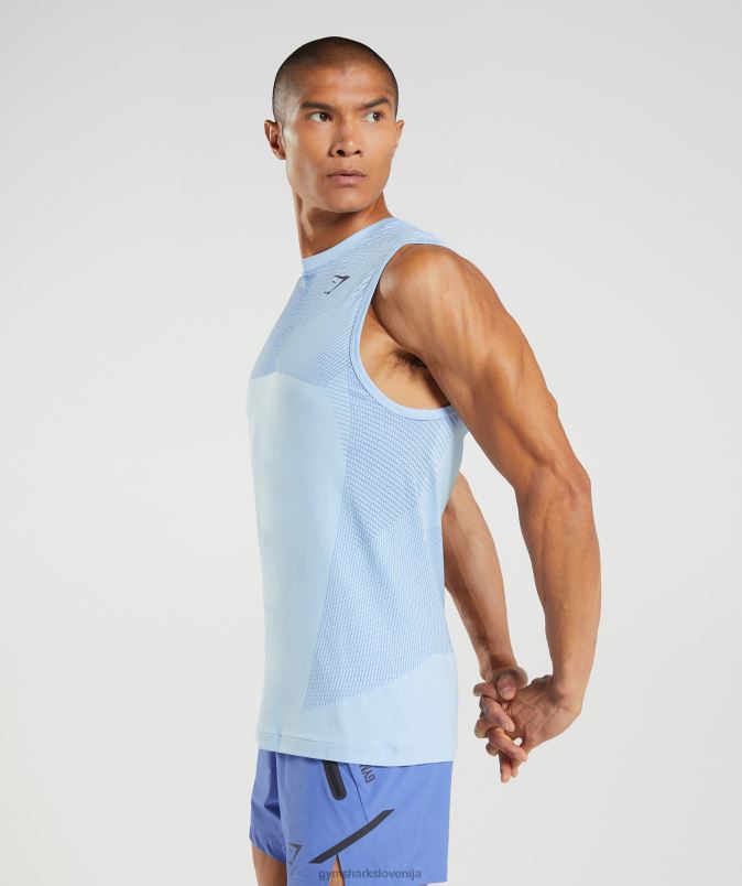apex brezšivni rezervoar moškiGymshark laneno modra/dvorno modra J00L2938