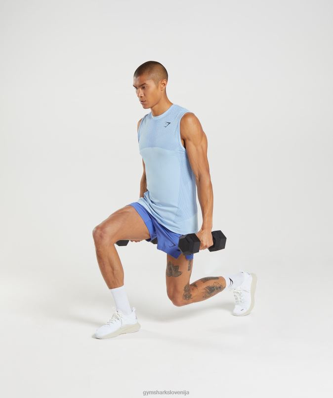apex brezšivni rezervoar moškiGymshark laneno modra/dvorno modra J00L2938