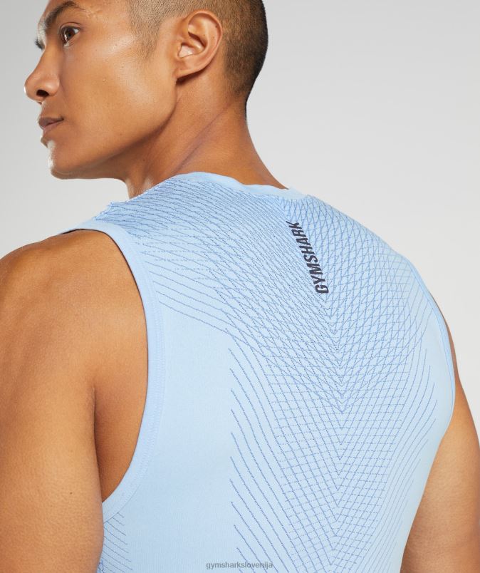 apex brezšivni rezervoar moškiGymshark laneno modra/dvorno modra J00L2938