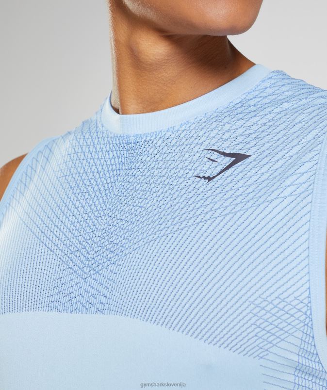 apex brezšivni rezervoar moškiGymshark laneno modra/dvorno modra J00L2938