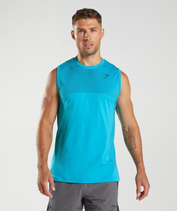 apex brezšivni rezervoar moškiGymshark modra morski pes/atlantska modra J00L2951