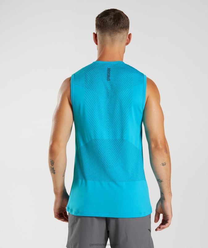 apex brezšivni rezervoar moškiGymshark modra morski pes/atlantska modra J00L2951