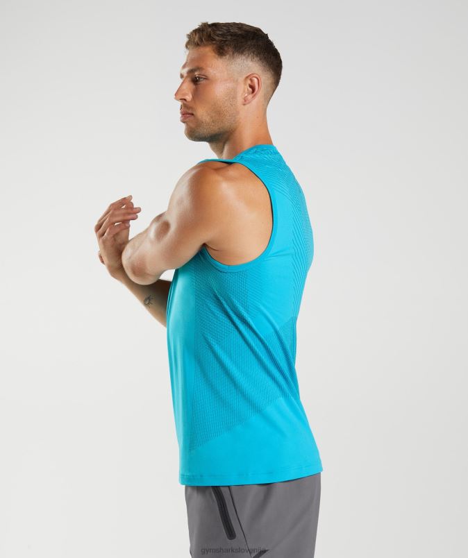 apex brezšivni rezervoar moškiGymshark modra morski pes/atlantska modra J00L2951