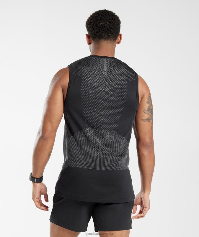 apex brezšivni rezervoar moškiGymshark črna/silhueta siva J00L2917