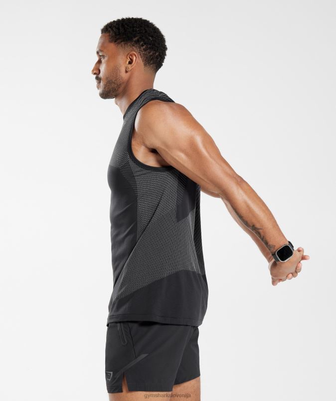 apex brezšivni rezervoar moškiGymshark črna/silhueta siva J00L2917