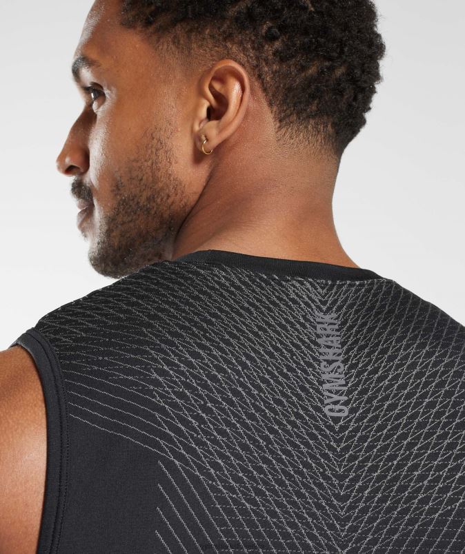 apex brezšivni rezervoar moškiGymshark črna/silhueta siva J00L2917