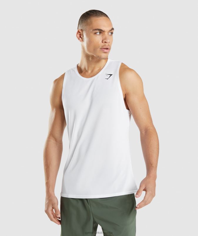dohodni rezervoar moškiGymshark bela J00L2897