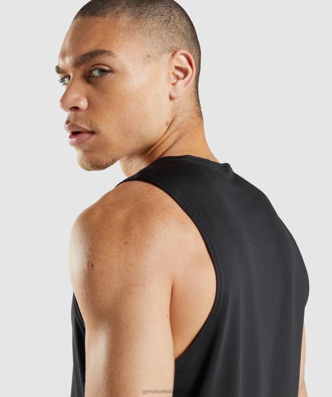 dohodni rezervoar moškiGymshark Črna J00L2884