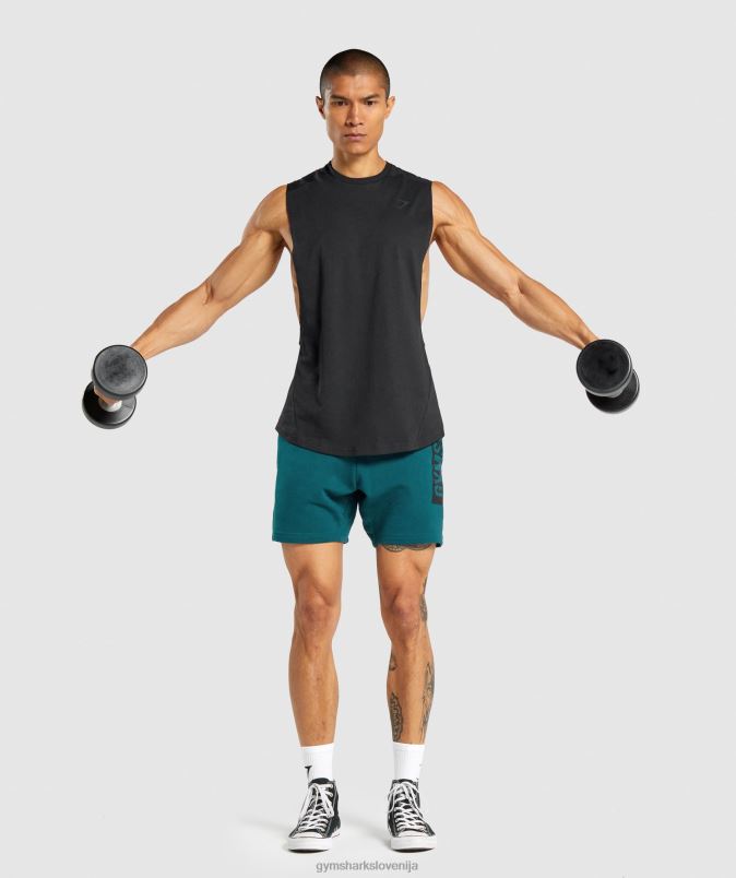 krepko spuščen rezervoar moškiGymshark Črna J00L2890