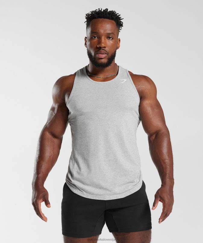 kritični rezervoar 2.0 moškiGymshark svetlo sivi lapor J00L2919