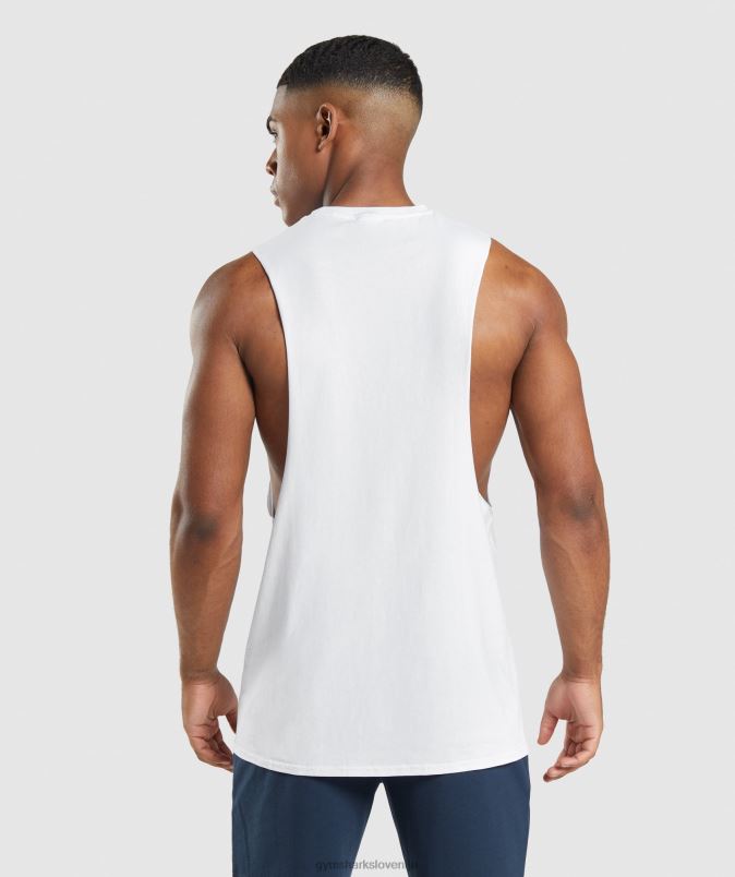 kritični rezervoar s padajočo roko 2.0 moškiGymshark bela J00L2901
