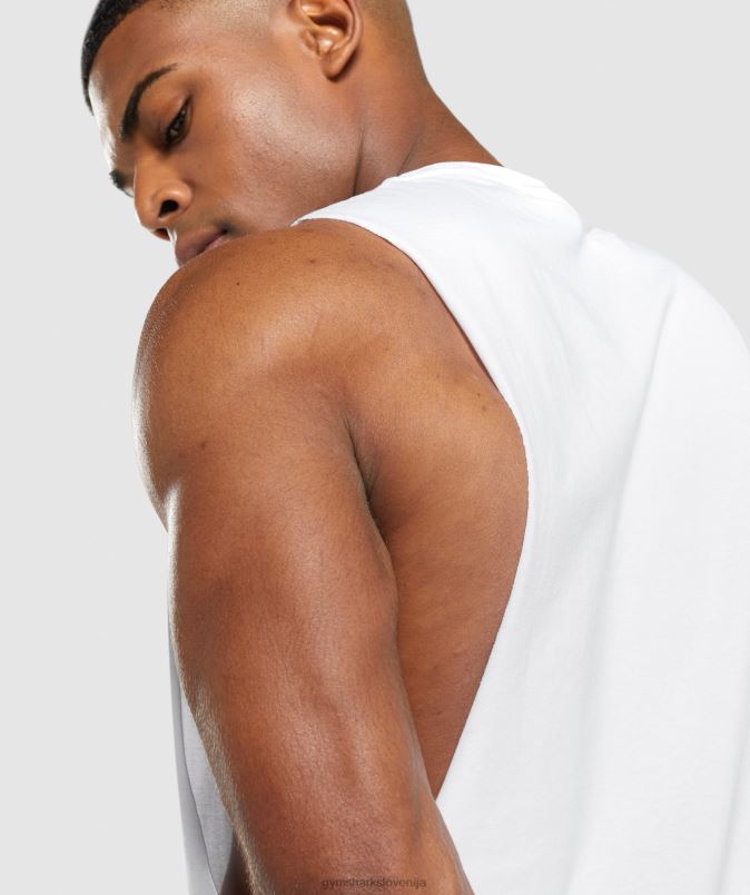 kritični rezervoar s padajočo roko 2.0 moškiGymshark bela J00L2901