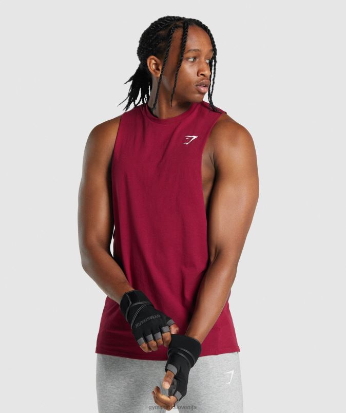 kritični rezervoar s padajočo roko 2.0 moškiGymshark bordo J00L2961