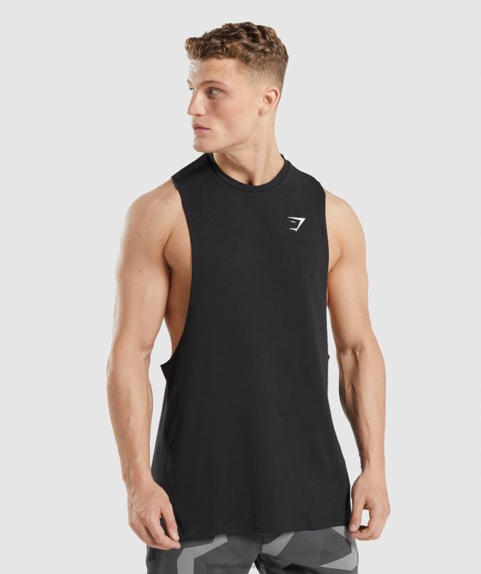 kritični rezervoar s padajočo roko 2.0 moškiGymshark Črna J00L2918