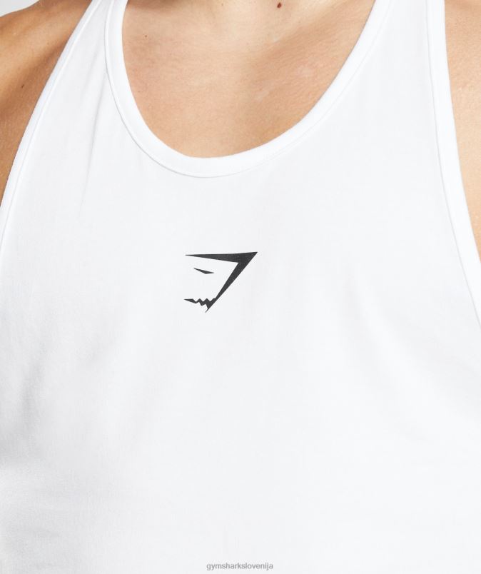 kritični stringer moškiGymshark bela J00L2997