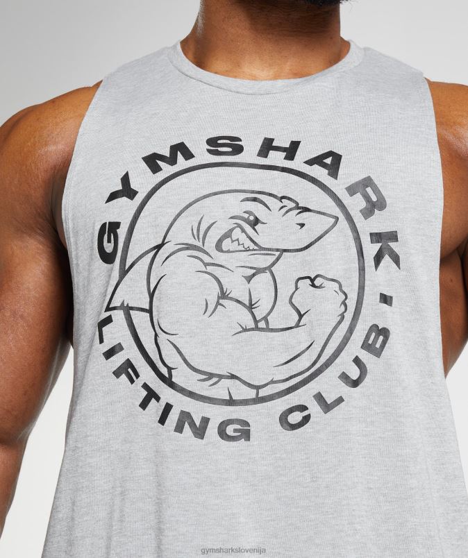 legacy drop arm tank moškiGymshark svetlo sivi jedrni lapor J00L2952
