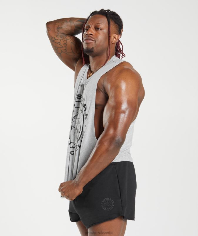 legacy drop arm tank moškiGymshark svetlo sivi lapor J00L2932