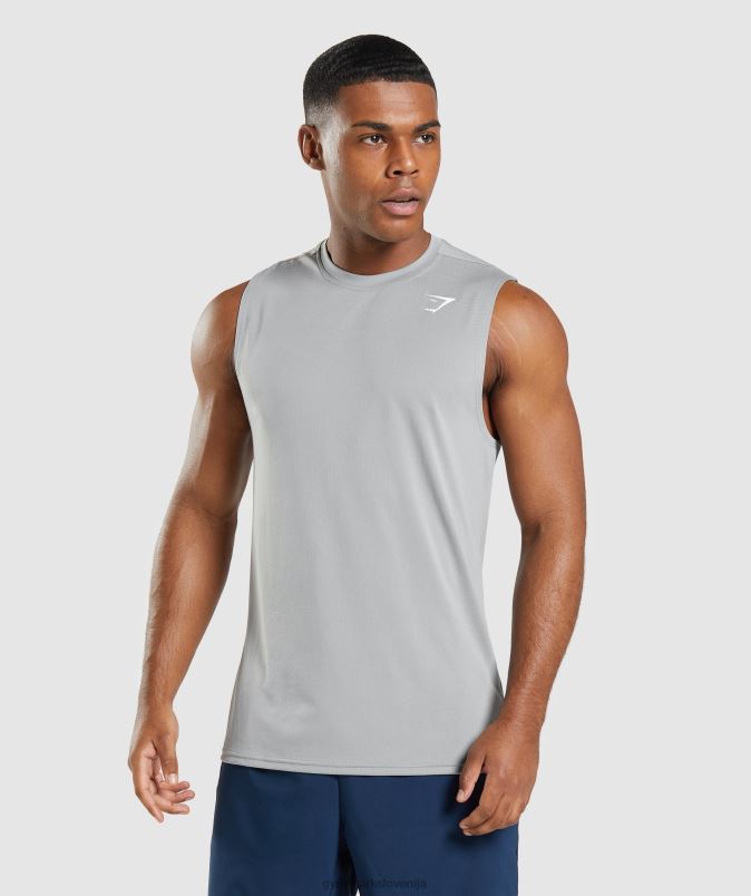 ob prihodu majica brez rokavov moškiGymshark dimljeno siva J00L2947