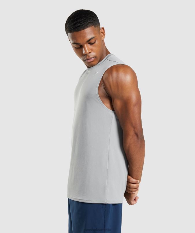 ob prihodu majica brez rokavov moškiGymshark dimljeno siva J00L2947