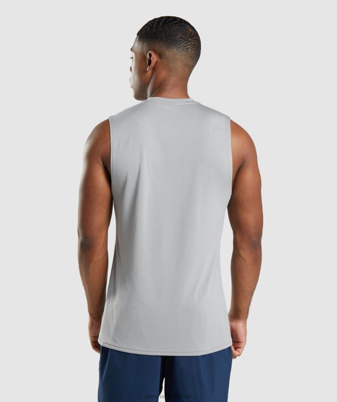 ob prihodu majica brez rokavov moškiGymshark dimljeno siva J00L2947