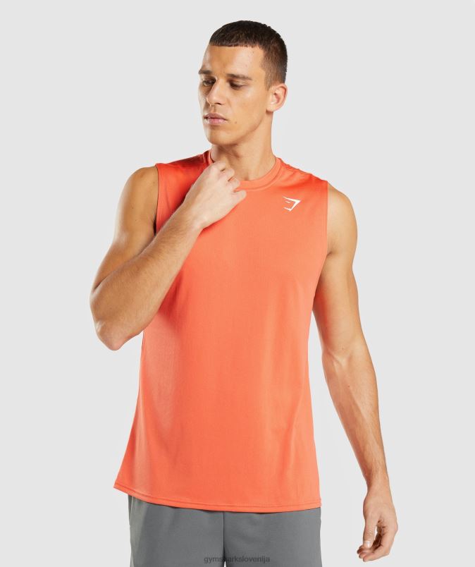 ob prihodu majica brez rokavov moškiGymshark papaja pomaranča J00L2939