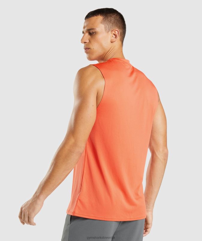 ob prihodu majica brez rokavov moškiGymshark papaja pomaranča J00L2939