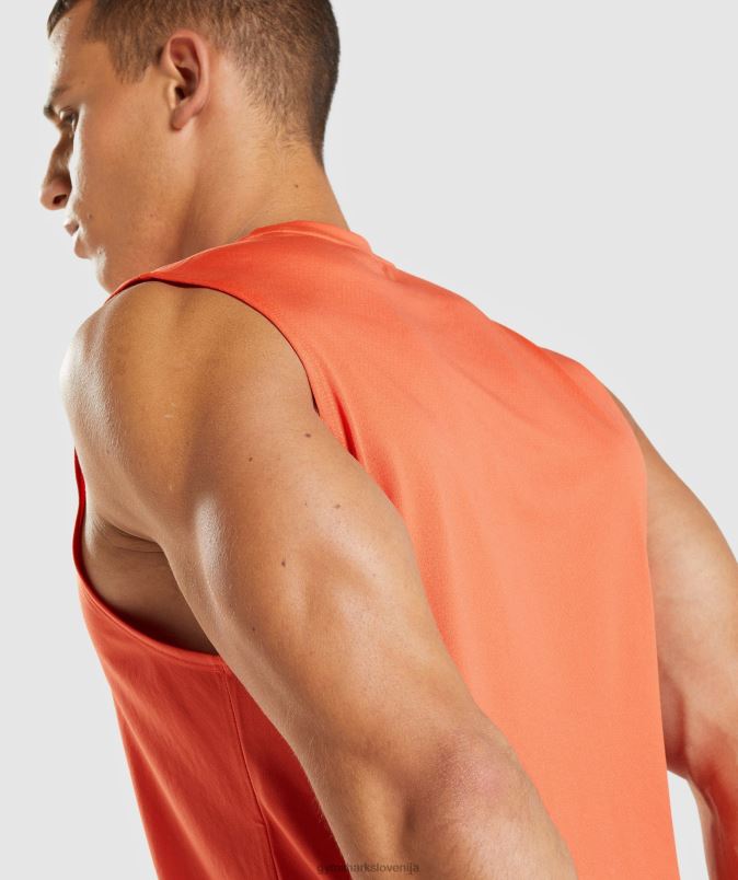 ob prihodu majica brez rokavov moškiGymshark papaja pomaranča J00L2939