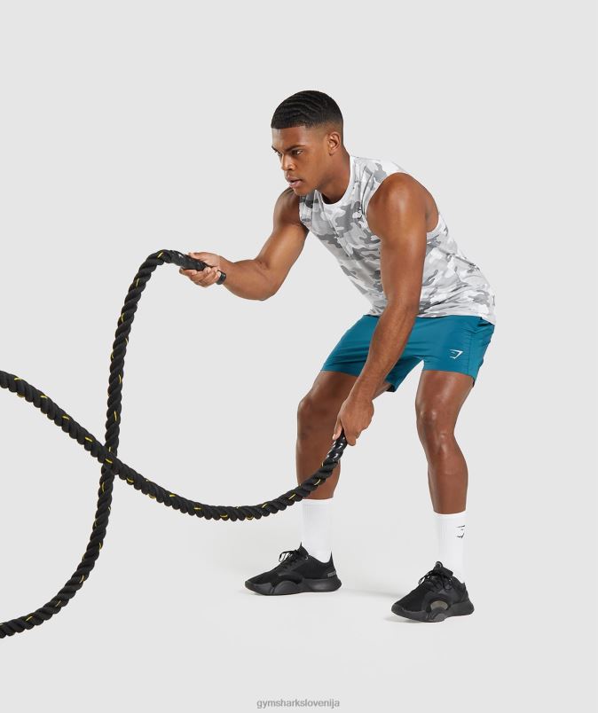 ob prihodu majica brez rokavov moškiGymshark svetlo siv potisk J00L2905